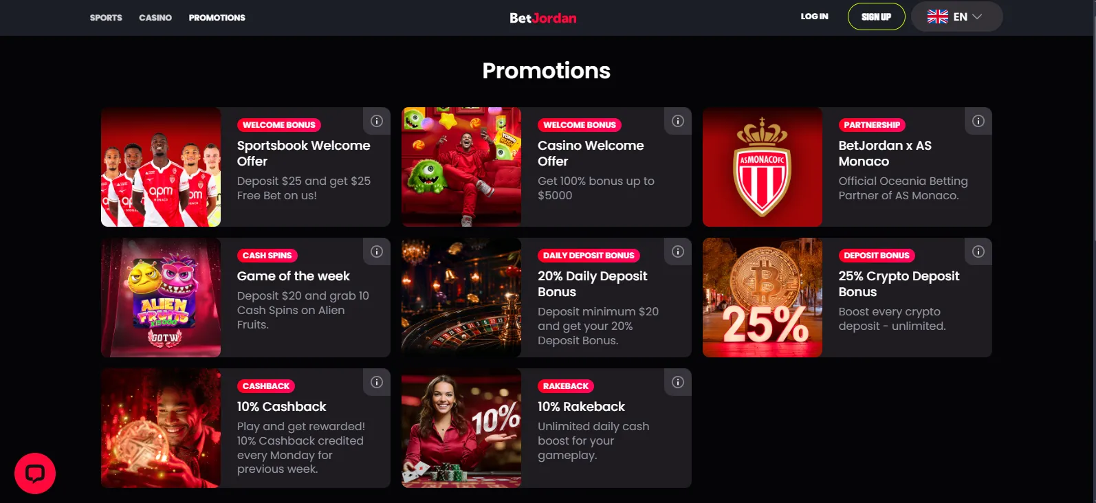 Bonuses and Promotions